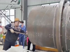 Narração para vídeo de granulação do granulador de tambor rotativo