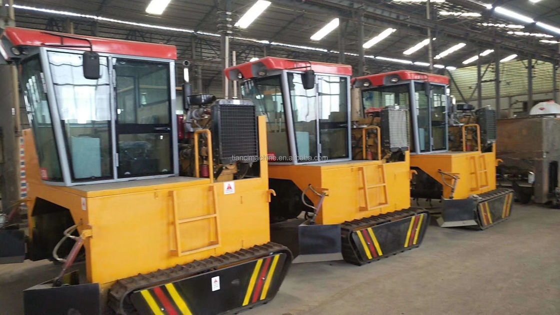 Turner de composto de tipo crawler Velocidade de trabalho 6-10 m/min