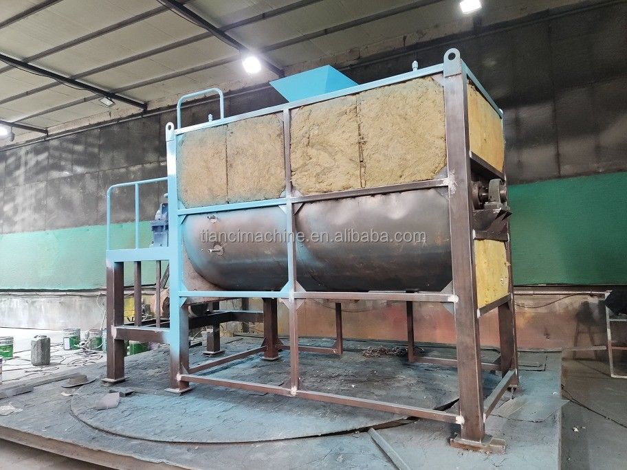 Resíduos orgânicos Tanque de fermentação aeróbica de alta temperatura Máquina de compostagem orgânica 4-6 horas