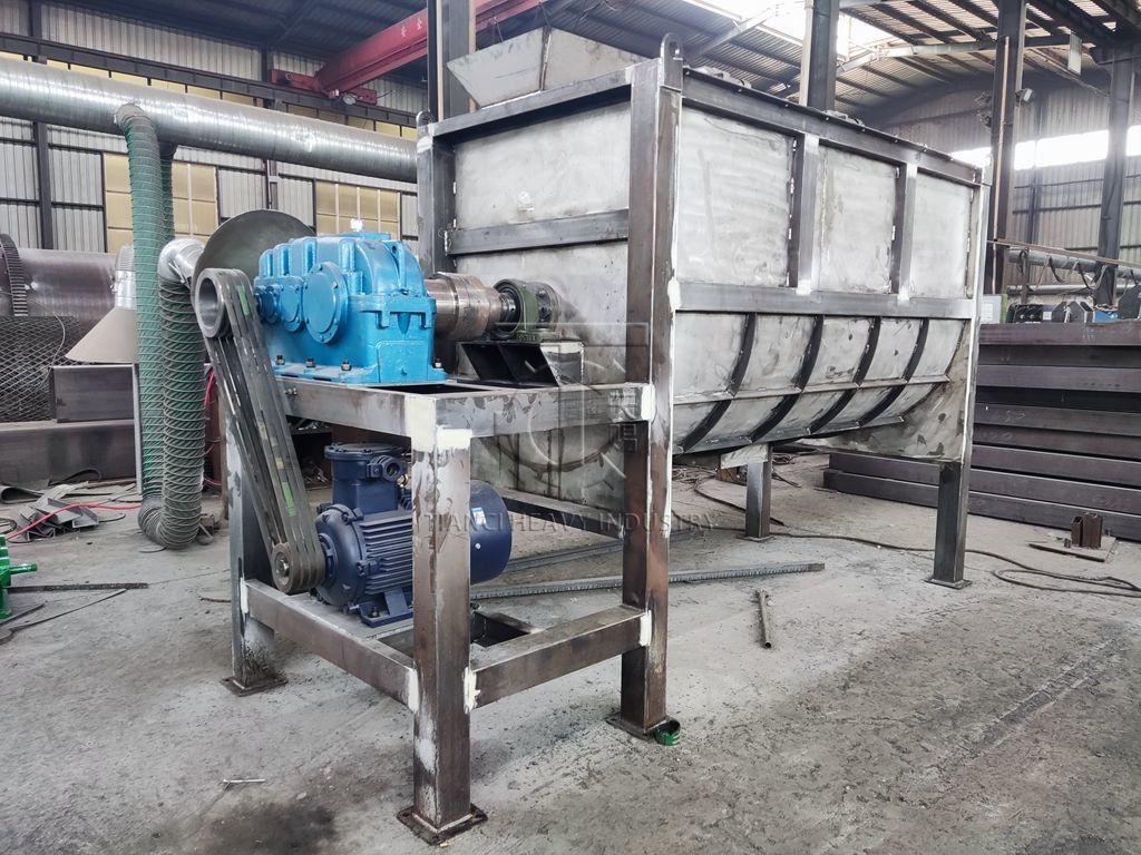 Resíduos orgânicos Tanque de fermentação aeróbica de alta temperatura Máquina de compostagem orgânica 4-6 horas