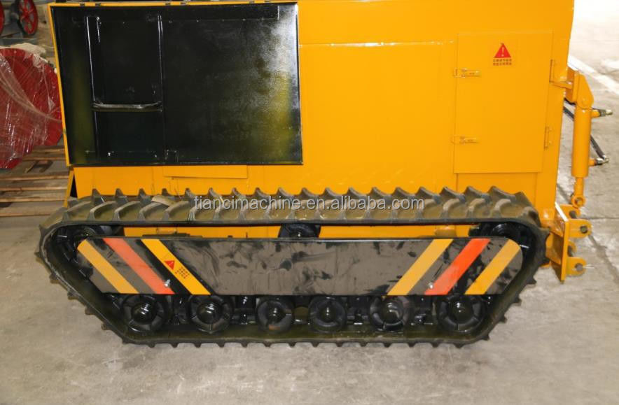 Máquina de transformação de composto de tipo cravador a diesel 500-1800m3/h Processador de fermentação de estrume orgânico