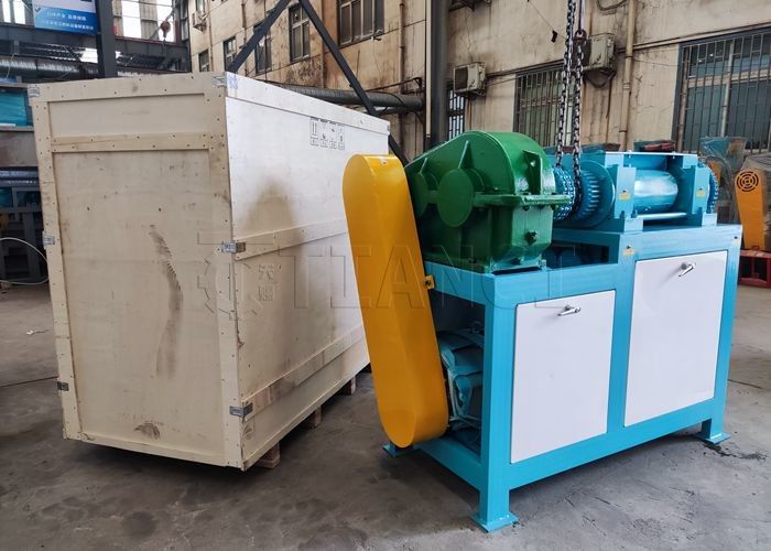 Granulador de fertilizantes em pó seco Pressão de rolos duplos Equipamento de granulação NPK Máquina de fabricação de fertilizantes