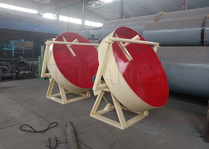 1-6T/H Máquina de produção de fertilizantes orgânicos Granulador de disco de fertilizantes compostos