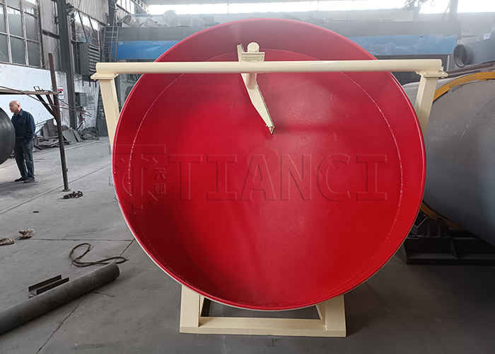 Granulador de fertilizantes orgânicos de pó de ferro para grânulos de máquina de disco 0,5-6T/H