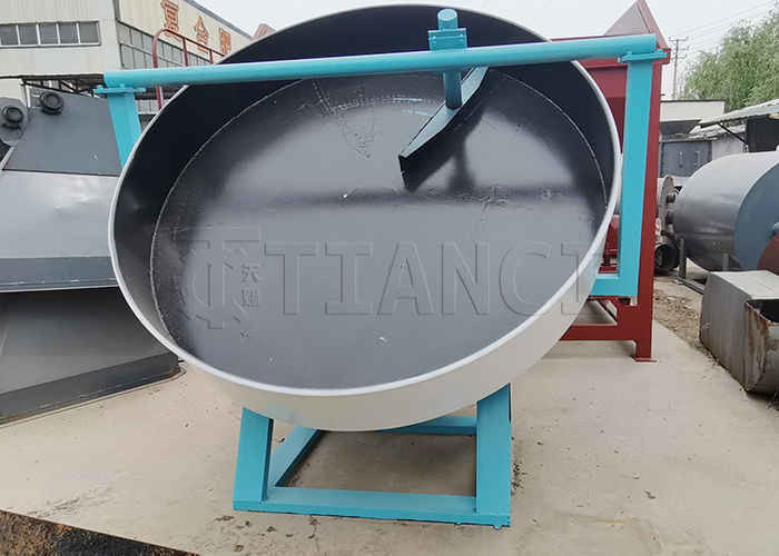 1-6T/h NPK Fertilizer Pellet Machine Disc Fertilizer Granulator com 95% de taxa de granulação