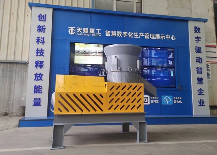 Linha de produção de grânulos de forma oblada Linha de granulação de prensagem de matriz plana para produção em larga escala