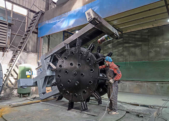 150-400m3/H Produção Large Flipping Span Compost Turning Machine Tipo de roda