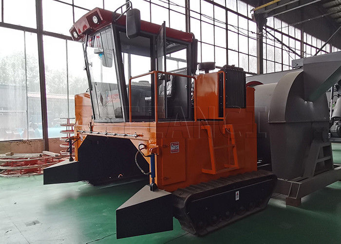 Máquina de transformação de composto de tipo cravador a diesel 500-1800m3/h Processador de fermentação de estrume orgânico