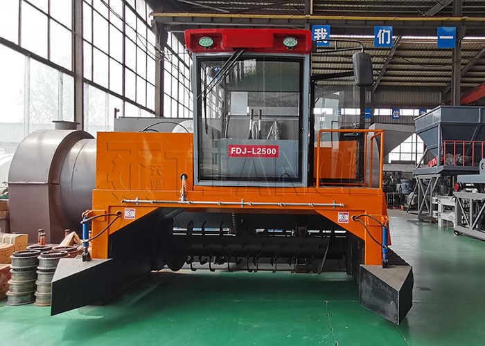Instalação de fabrico tipo Crawler Equipamento de fermentação de estrume orgânico Compost Turner