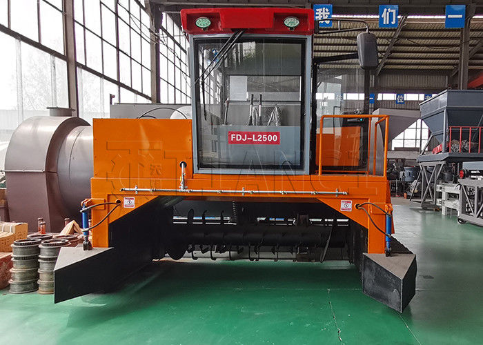 Fermentação de estrume orgânico tipo máquina de compostagem para decomposição aeróbica de pilhas moídas