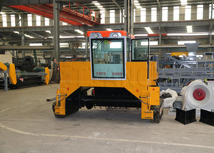 Turner de composto de tipo crawler Velocidade de trabalho 6-10 m/min