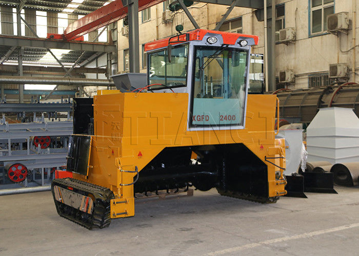 Máquina de transformação de composto de tipo cravador a diesel 500-1800m3/h Processador de fermentação de estrume orgânico