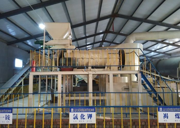Linha de produção de grânulos de máquinas de fabricação de estrume de gado e aves de capoeira Linha de produção de granuladores de fertilizantes orgânicos