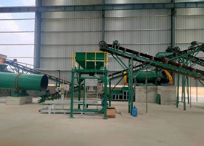 Compost Fertilizante orgânico Pellet Machine Tipo de bola Forma granular