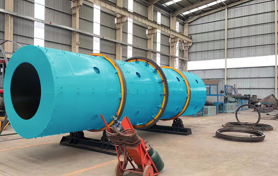 Granulador rotativo de fertilizantes de tipo tambor para fabricação de pellets orgânicos compostos