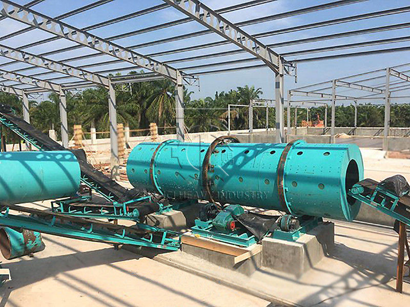 Linha de produção de fertilizantes orgânicos totalmente automática de tipo esferográfica rotativa com baixo investimento
