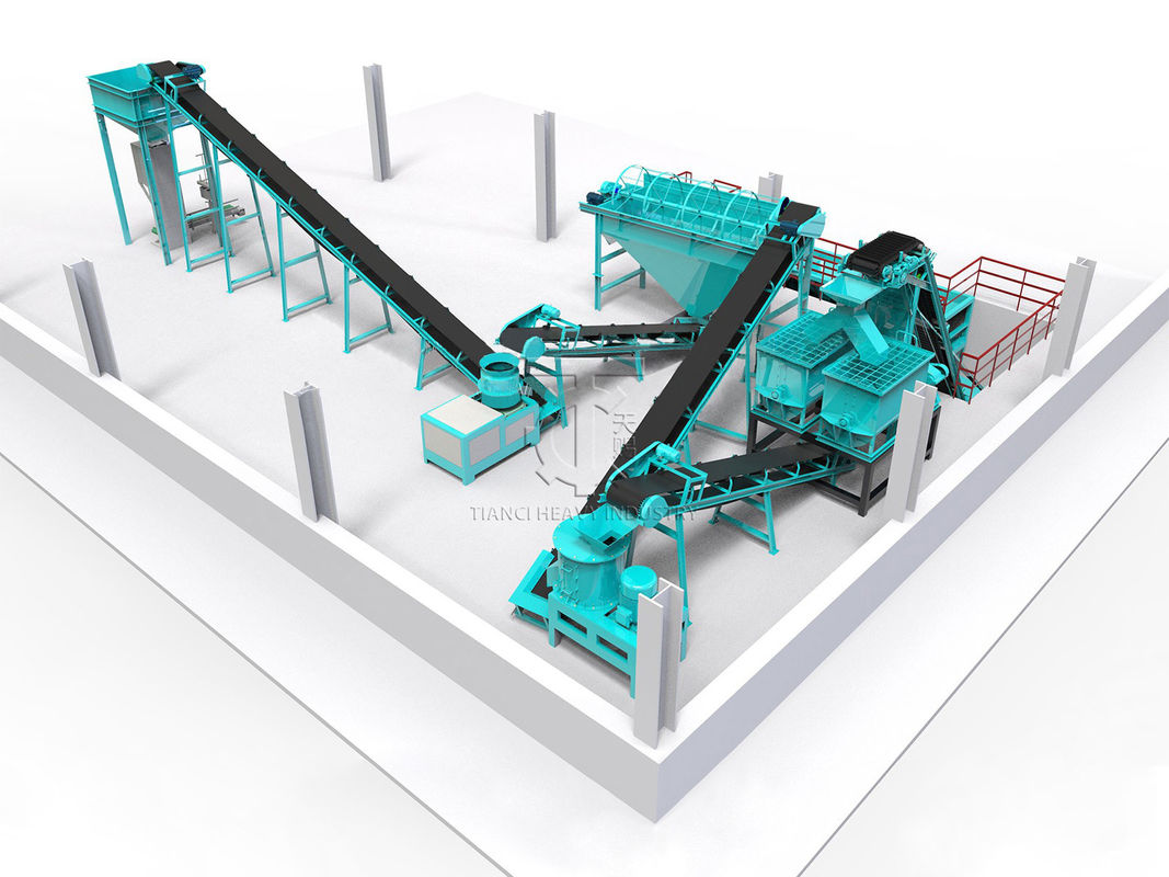 Máquina de fabricação de rações de frango Linha de produção de fertilizantes para aves de capoeira Equipamento Linha de produção de granuladores de matriz plana