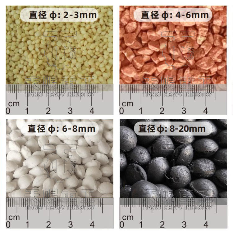 Máquina de Granulador de Prensa em Rolo Seco para Sulfato de Potássio e Grânulos Tamanho 2-30mm Com Granulador de Fertilizante