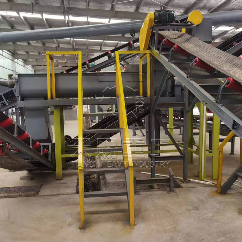 Linha de produção de fertilizantes orgânicos de estrume de coelho por granulação em granulador de disco