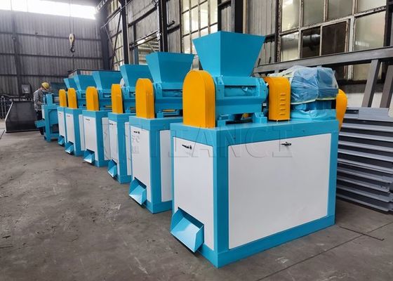 Granulador de fertilizantes de cloreto de potássio Máquina de extrusão de rolos de pó químico