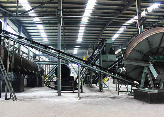 Linha de produção de fertilizantes esféricos Linha de produção de granuladores de discos de fertilizantes orgânicos