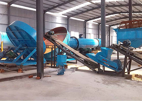 Linha de produção de granulação de pó seco Máquina de granulação de estrume de ovelhas