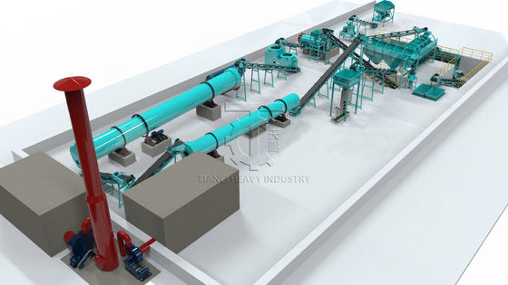 Compost Fertilizante orgânico Pellet Machine Tipo de bola Forma granular
