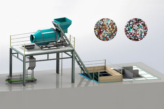 Linha de produção de fertilizantes de mistura a granel Linha de produção de misturadores de fertilizantes de potássio