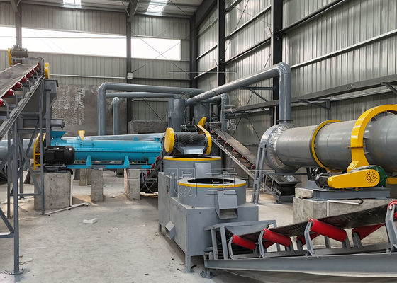 Linha de produção de fertilizantes orgânicos de estrume de coelho por granulação em granulador de disco